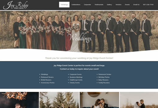 Joy Ridge Event Center - Weddings in Chatfield MN