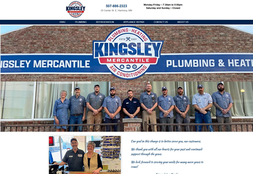Kingsley Mercantile HVAC Plumbing and Heating